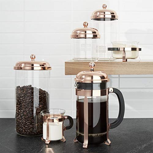 Bodum Chambord Classic Sugar and Creamer Set, 2pcs, Glass, Copper