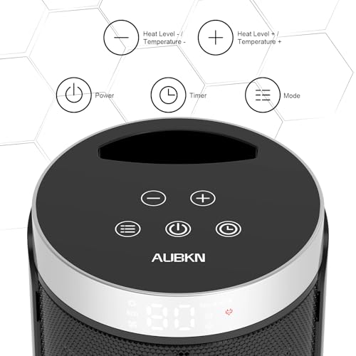 Portable Electric Space Heater with Remote and Thermostat 1500W
