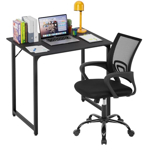 32-Inch Computer Desk and Ergonomic Office Chair Set for Home Office