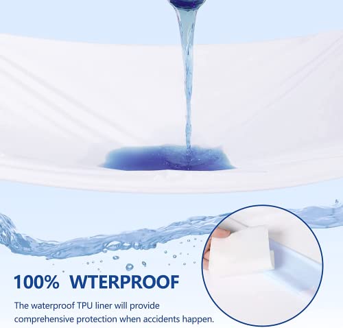Waterproof Duvet Protector Cover - Breathable & Washable Queen Size