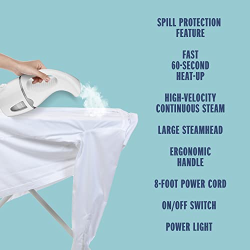 Handheld Travel Garment Steamer, 1100W Compact Fabric Wrinkle Remover