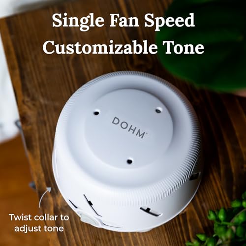 White Noise Sound Machine - Real Fan Non-Looping Sleep Aid for Adults & Baby