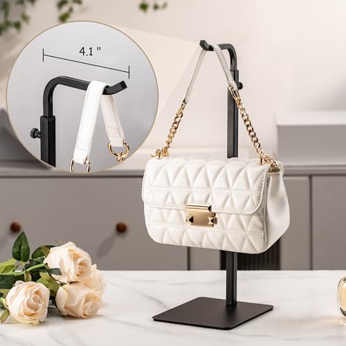 Adjustable Tabletop Display Stand - 2-Pack Metal Handbag & Banner Holder