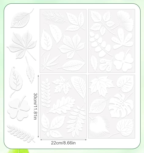 Bird Strike Prevention Window Clings - 26 Leaf-Shaped Decals