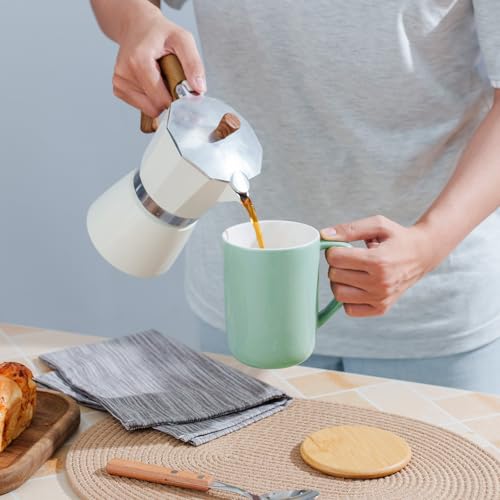 Mint Green Porcelain Tea Mug with Infuser, Lid & Coaster – 16oz