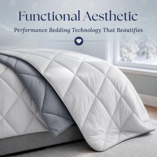 Cooling Comforter King Size - BreezeWeave Blanket for Hot Sleepers