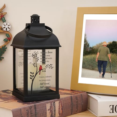 Memorial Lantern with Inscription - Sympathy Gift for Loved Ones