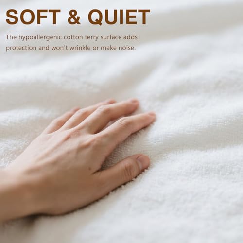 Twin XL Zippered Waterproof Mattress Protector - 9-12 Inch