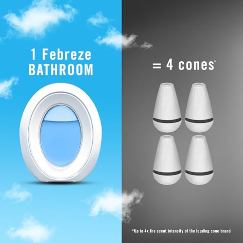 Febreze Bathroom Air Freshener Odor-Fighting Linen & Sky 4 Count