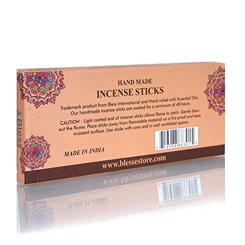 Organic Frankincense and Myrrh Incense Sticks - 100 Count Natural Hand-Dipped