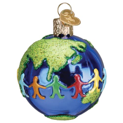 Old World Christmas World Peace Tree Ornament - Hand-Painted Glass Holiday Keepsake