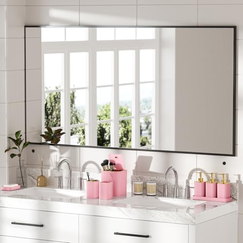 12-Piece Pink Bathroom Accessory Set with Trash Can and Soap Dispenser