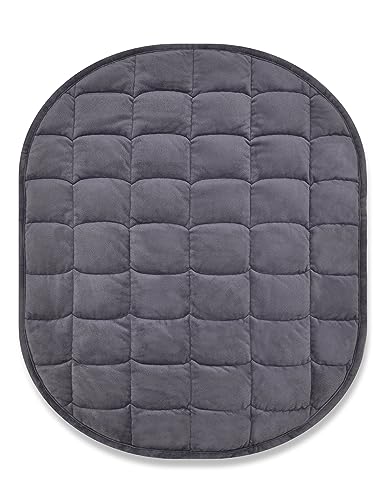 Weighted Lap Blanket 7lbs - Ultra-Soft Crystal Velvet Travel Blanket