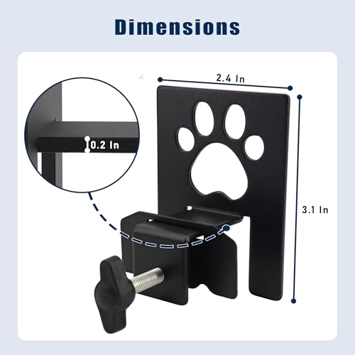 Non-Slip Mattress Retainer Bars for Bed Frame, Cute Paw Design - 6 Pack