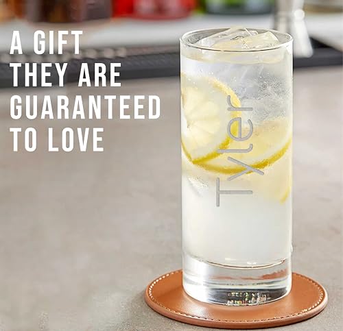 Personalized 11.5oz Custom Engraved Collins Cocktail Glass - Gift for Men & Women