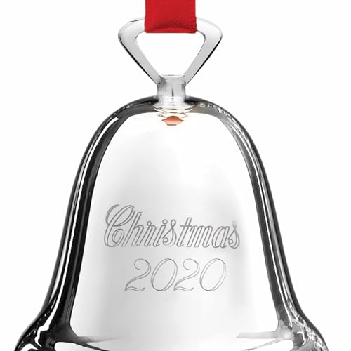 2020 Silverplate Christmas Tree Bell Ornament Annual Keepsake
