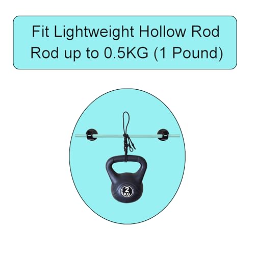Magnetic Curtain Rod Brackets - No-Drill Holders for Ferrous Surfaces (2 Pack)