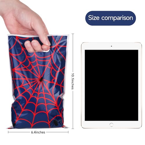40-Piece Spider Web Party Favor Bags, Red & Blue Treat Gift Bags