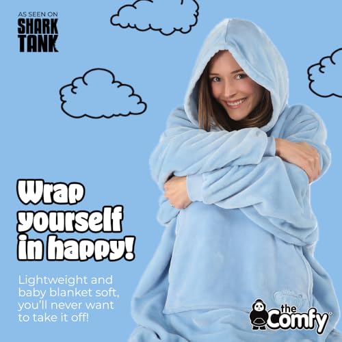 Lightweight Wearable Blanket Hoodie - Comfortable Oversized Loungewear