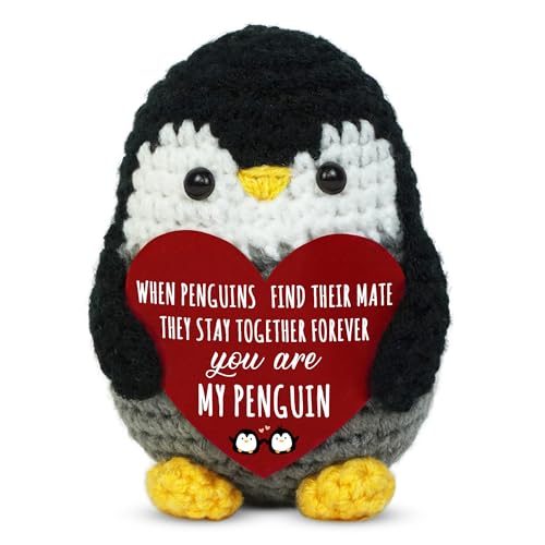 Handmade Crochet Penguin Couple Gift for Anniversary and Birthday