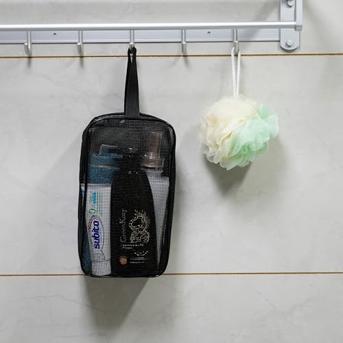 Mesh Shower Caddy Bag Portable Quick Drying Toiletry Organizer