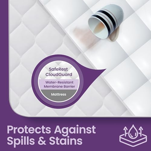 Queen Size Waterproof Mattress Protector with Plush Quilting