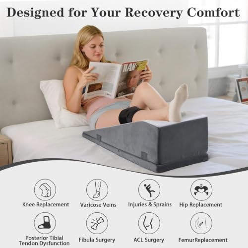 Adjustable Leg Elevation Pillow for Knee Surgery Recovery