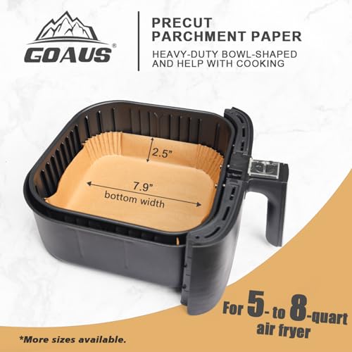 150 Pcs Square Air Fryer Disposable Paper Liners, 7.9-inch Non-stick Parchment