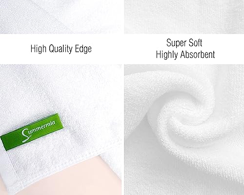 12-Pack Bamboo & Cotton Washcloths - Soft 13" x 13" Face & Body Towels
