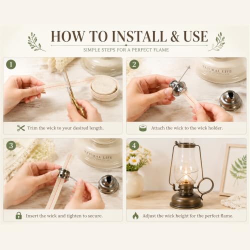 3/4 Inch Flat Cotton Oil Lamp Wick - 2 Rolls, 13 Feet Total