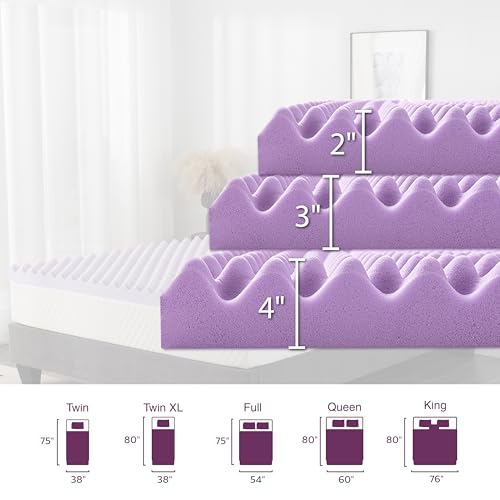 Cooling Gel Infused 3 Inch Twin Memory Foam Mattress Topper