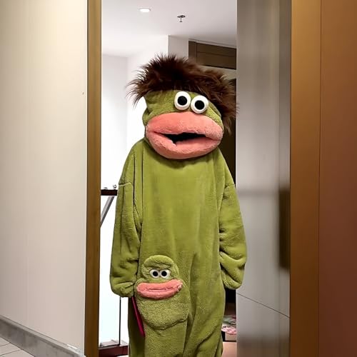 Frog Monster Onesie Pajamas with Hood and Matching Shoes