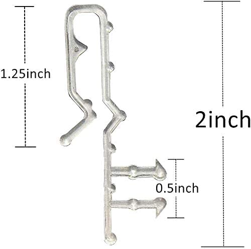 12pcs 2-Inch Hidden Valance Clips for Wood and Faux Wood Blinds