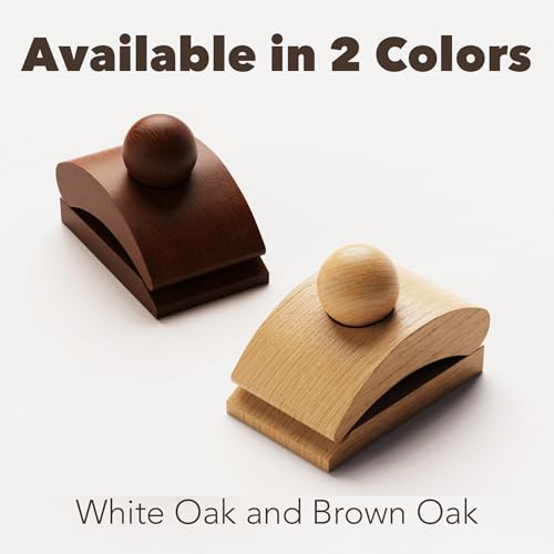 Wooden Tapestry & Quilt Wall Hangers - 4 Pack Display Clamp Clips