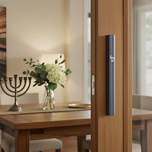3-Pack Aluminum Mezuzah Case for Door - Waterproof Scroll Holder, Silver