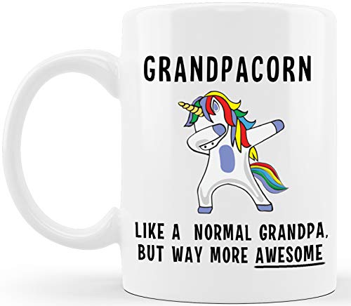 Grandpacorn Funny Grandpa Mug - Unique Coffee Cup Gift for Father's Day