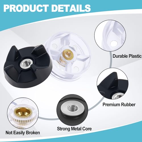 Blender Motor Base and Blade Gear Replacement Kit for 250W Models