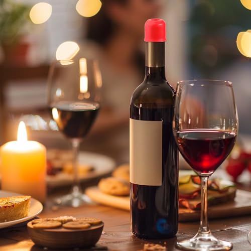 Vodolo 4PCS Silicone Wine Stopper Set Reusable Unbreakable Bottle Sealer