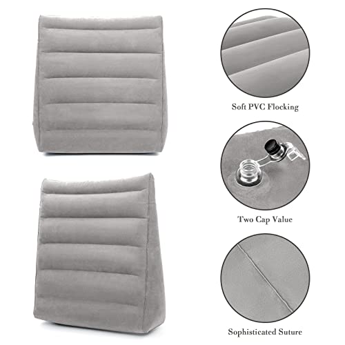 Inflatable Wedge Pillow for Travel & Sleep, Portable Design