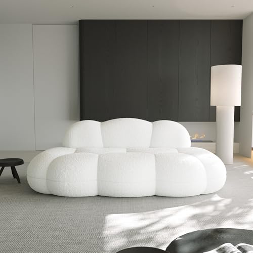 Modern Cloud Shaped Sherpa Sofa for Living Room and Small Spaces