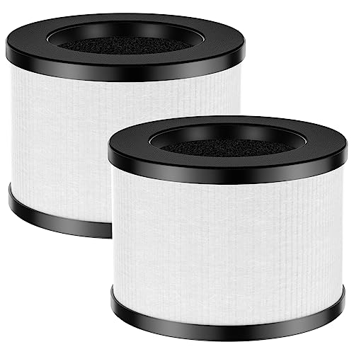 3-in-1 Air Purifier Replacement Filter Activated Carbon HEPA, 2 Pack
