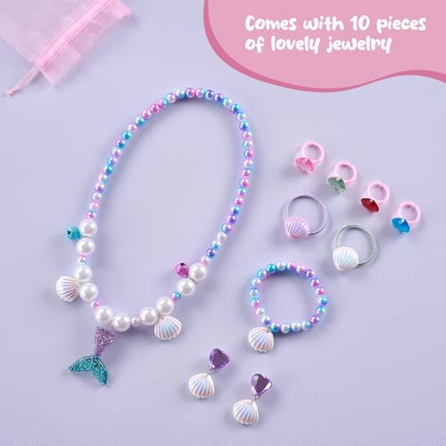 Musical Mermaid Jewelry Box for Kids with Spinning Doll
