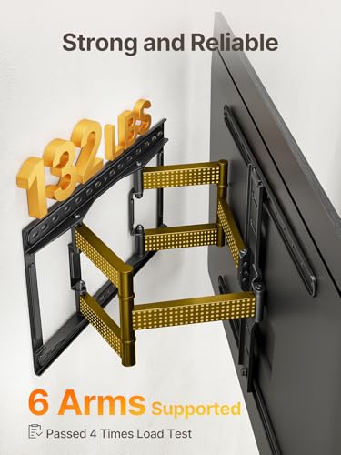 monTEK Ultra Slim Full Motion TV Wall Mount for 43-90 Inch TVs
