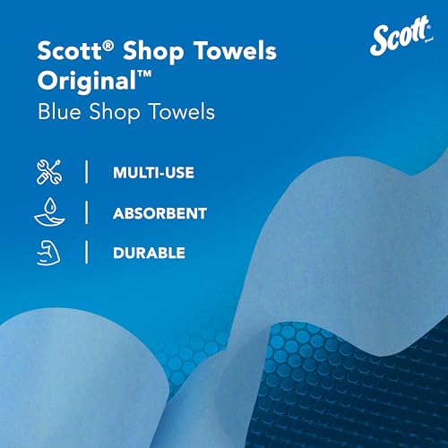 Scott Shop Towels Original 55 Count per Pack - 30 Rolls/Case, 10.4x11 Inches