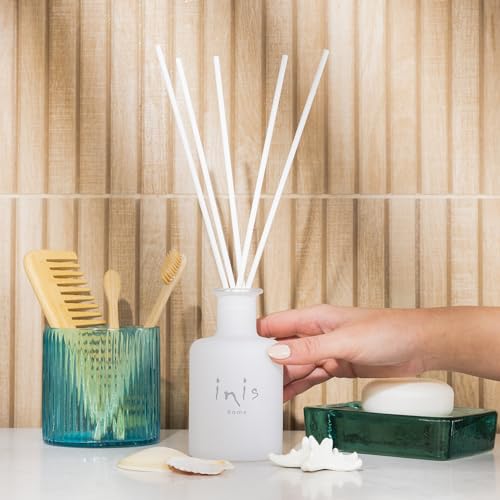 Ocean Breeze Reed Diffuser Set - 3.3oz Coastal Fragrance Oil & Glass Vessel