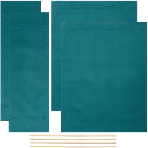 Director Chair Replacement Covers - 2 Sets Canvas Seat & Back with Sticks