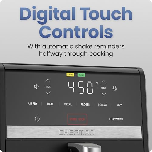 9-Quart XL Digital Air Fryer with Viewing Window & 7-in-1 Functions