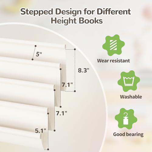 Bamboo Toddler Bookshelf - Montessori Style Kids Book Storage Rack