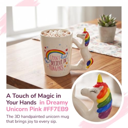 Hemoton 3D Handpainted Animal Mug - Heat-Resistant Ceramic Coffee Cup