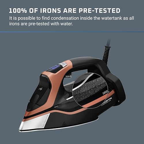 Rowenta SteamForce Pro Steam Iron for Clothes, 1850W Smart Screen DW9580